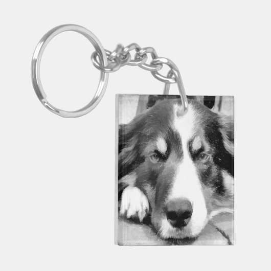 GRENSCOLLIE SLEUTELHANGER (Voorkant Links)