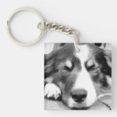 GRENSCOLLIE SLEUTELHANGER (Voorkant)