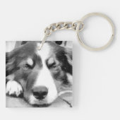 GRENSCOLLIE SLEUTELHANGER (Achterkant)