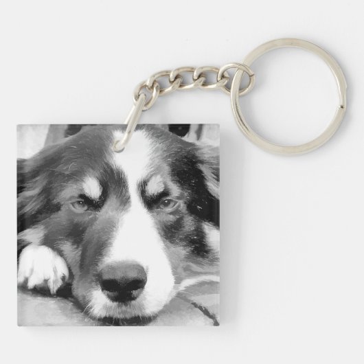 GRENSCOLLIE SLEUTELHANGER (Achterkant)