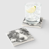 GRENSCOLLIE STENEN ONDERZETTER (Zijkant)