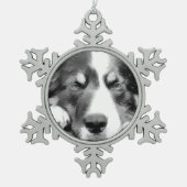 GRENSCOLLIE TIN SNEEUWVLOK ORNAMENT (Voorkant)
