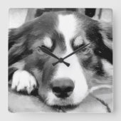 GRENSCOLLIE VIERKANTE KLOK (Voorkant)