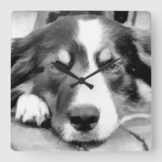 GRENSCOLLIE VIERKANTE KLOK (Voorkant)