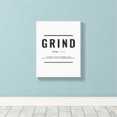Grensdefinitie | Motivatie Quote Wall Art Canvas Afdruk (Insitu (Houten vloer))