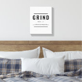 Grensdefinitie | Motivatie Quote Wall Art Canvas Afdruk (Insitu (Slaapkamer))