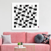 GRENSDOELEINDEN # 1 CANVAS AFDRUK (Insitu (Woonkamer))