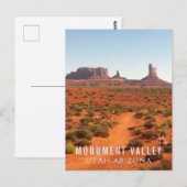 Grensdouane Monument Valley Utah-Arizona Briefkaart (Voorkant / Achterkant)