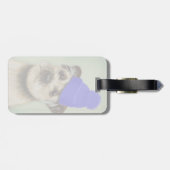 Grensdrager met blauw Pet voor Klossen Bagagelabel (Achterkant horizontaal)