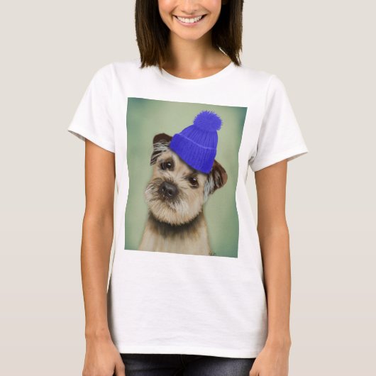 Grensdrager met blauw Pet voor Klossen T-shirt (Voorkant)