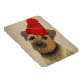 Grensdrager met Pet met rode klossen Magneet (Rechterzijde)