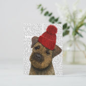 Grensdrager met Rode Pet 3 Briefkaart (Staand voorkant)