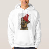 Grensdrager met Rode Pet 3 Hoodie (Voorkant)