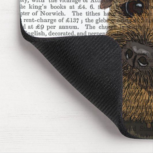 Grensdrager met Rode Pet 3 Muismat (Hoek)