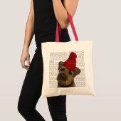 Grensdrager met Rode Pet 3 Tote Bag (Voorkant (product))