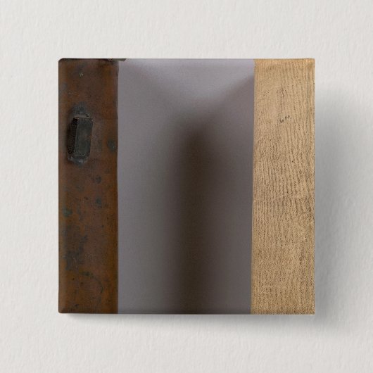 Grensenquête Michigan en Indiana Vierkante Button 5,1 Cm (Voorkant)