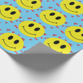 Grensgezichten met rood hart cadeaupapier (Hoek)