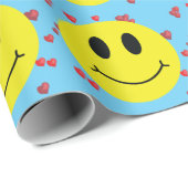 Grensgezichten met rood hart cadeaupapier (Rol Hoek)