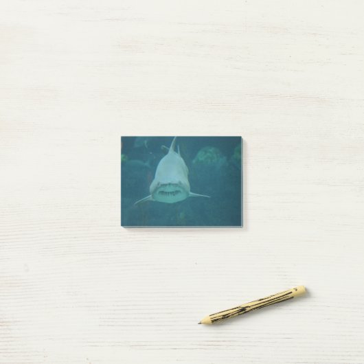 Grenshaai Post-it® Notes (Op bureau)