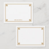  Grenskaart voor gepersonaliseerde platte kaart Notitiekaartje (Voorkant / Achterkant)