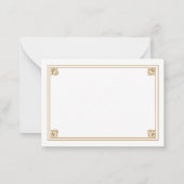  Grenskaart voor gepersonaliseerde platte kaart Notitiekaartje (Achterkant)