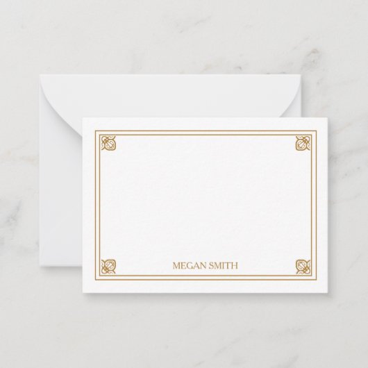  Grenskaart voor gepersonaliseerde platte kaart Notitiekaartje (Voorkant)