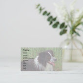 Grenskolonie in gras visitekaartje (Staand voorkant)