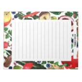 GRENSLIJST VAN DE Waterverf VAN DE KUSTVRIJ VLEES Notitieblok (Voorkant)