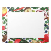 GRENSLIJST VAN DE Waterverf VAN DE KUSTVRIJ VLEES Notitieblok (Voorkant)