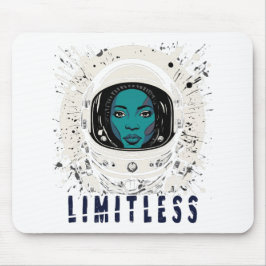 Grensloze Astronaut Meisje - Muismat