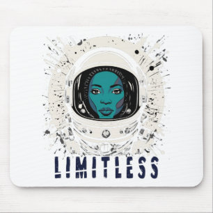 Grensloze Astronaut Meisje - Muismat