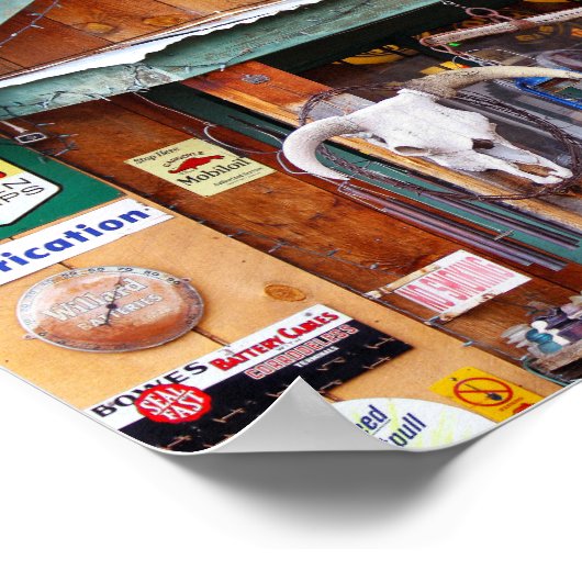 Grensolie en -gas poster (Hoek)