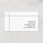 Grensoverschrijdend Eenvoudig Matig Minimaal Visitekaartje (Achterkant)