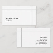 Grensoverschrijdend Eenvoudig Matig Minimaal Visitekaartje (Voorkant / Achterkant)