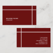 Grensoverschrijdend, eenvoudig, modern, minimaal r visitekaartje (Voorkant / Achterkant)
