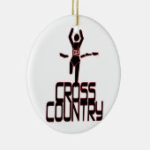 GRENSOVERSCHRIJDEND LAND FINISH LINE RUNNER ORNAME KERAMISCH ORNAMENT (Rechts)