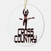 GRENSOVERSCHRIJDEND LAND FINISH LINE RUNNER ORNAME KERAMISCH ORNAMENT (Links)