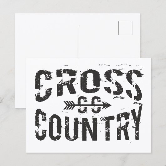 grensoverschrijdend lopend Briefkaart (Voorkant / Achterkant)