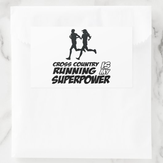 Grensoverschrijdende design rechthoekige sticker (Tas)