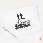 Grensoverschrijdende design rechthoekige sticker (Envelop)