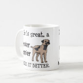 Grensoverschrijdende Dog-Mok Koffiemok (Voorkant links)