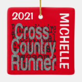 GRENSOVERSCHRIJDENDE EXtraordinaire DOUANE Keramisch Ornament (Achterkant)