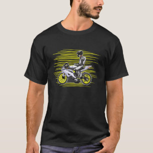 Grensoverschrijdende motorfietser ibuprofen mot t-shirt