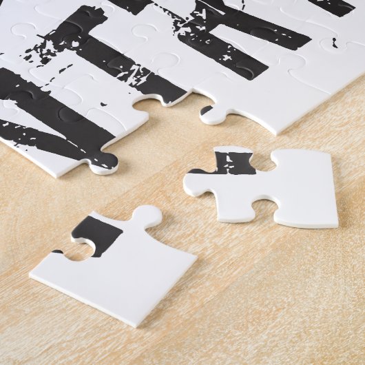 grensoverschrijdende raadsel legpuzzel (Zijkant)