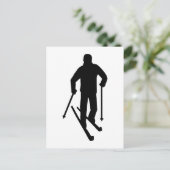 Grensoverschrijdende skiën briefkaart (Staand voorkant)