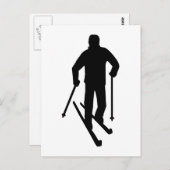 Grensoverschrijdende skiën briefkaart (Voorkant / Achterkant)