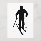 Grensoverschrijdende skiën briefkaart (Voorkant)