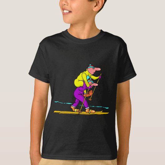 Grensoverschrijdende skiën t-shirt (Voorkant)