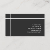 Grensoverschrijdende steenkool Eenvoudig tot een m Visitekaartje (Achterkant)