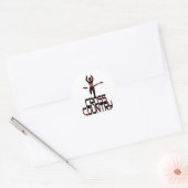 GRENSOVERSCHRIJDENDE WINNER - FINSE LIJN RONDE STICKER (Envelop)
